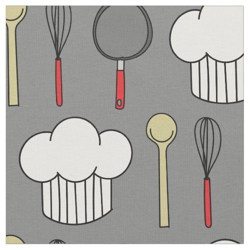 Cooking Chef Cute Kids Baking Kitchen Fabric