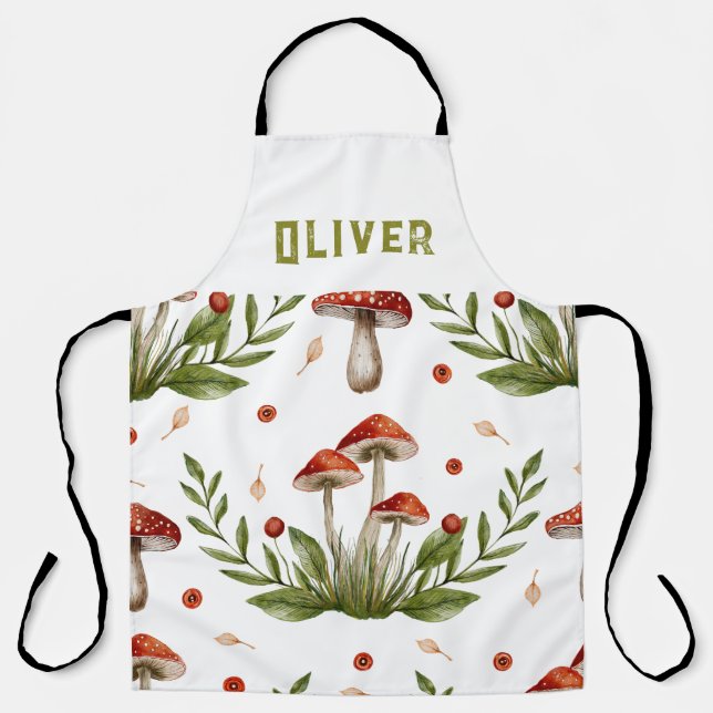 Cooking Chef Mushroom Apron (Front)