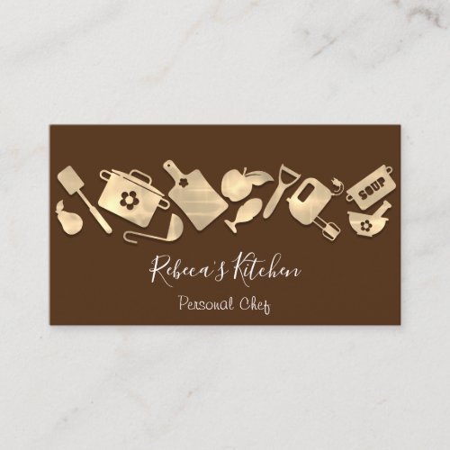 Cooking Chef Restaurant Catering Logo QR Logo  Business Card