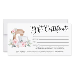 Cooking Class Bakery Gift Certificate