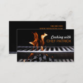 Cooking Classes Chef Catering Restaurant Business Card (Front/Back)