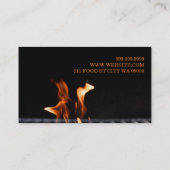 Cooking Classes Chef Catering Restaurant Business Card (Back)