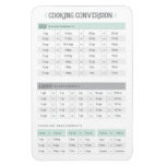 Cooking Conversion Magnet at Zazzle
