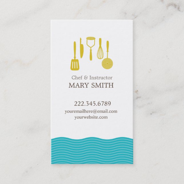 Cooking / Culinary Business Card 1 (Front)