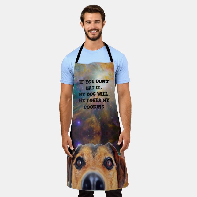 Cooking dog food apron (Worn)