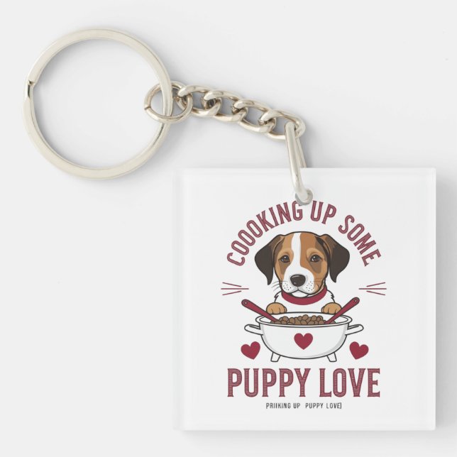 Cooking Dog Style Keychain (Front)