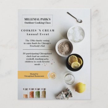 Cooking Event Flyer by SharonCullars at Zazzle