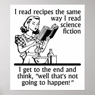 Cooking Fiction Funny Poster
