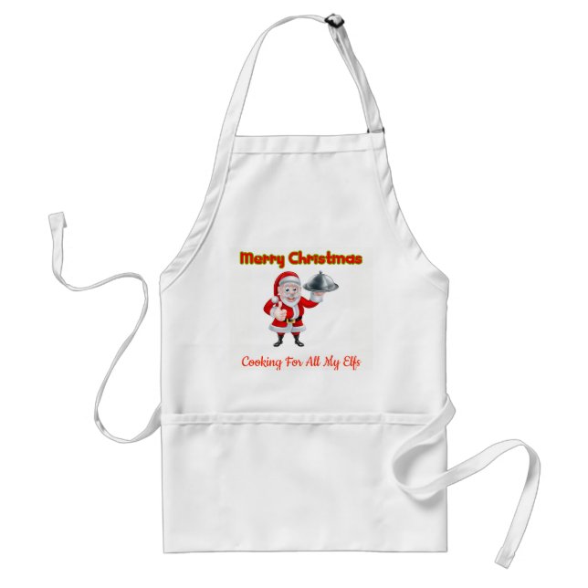 Cooking For All My Elfs Adult Apron (Front)
