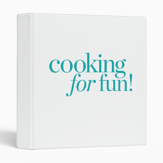 Cooking For Fun Binder (Front/Spine)