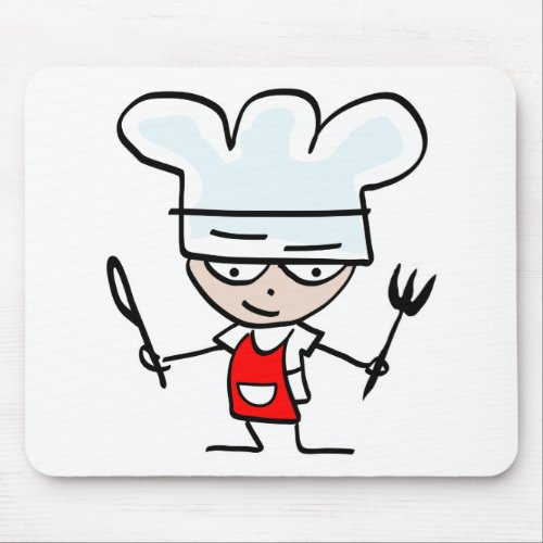 Cooking gifts with funny cartoon _ Humorous design Mouse Pad