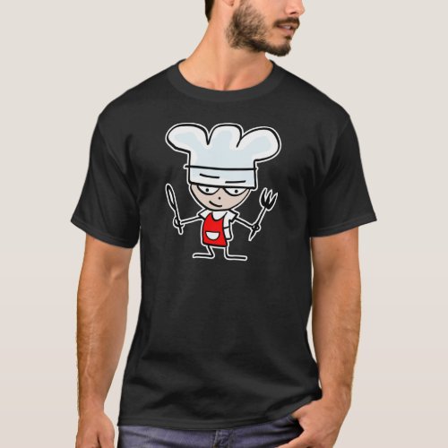 Cooking gifts with funny cartoon _ Humorous design T_Shirt