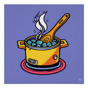 Cooking Glossy Poster