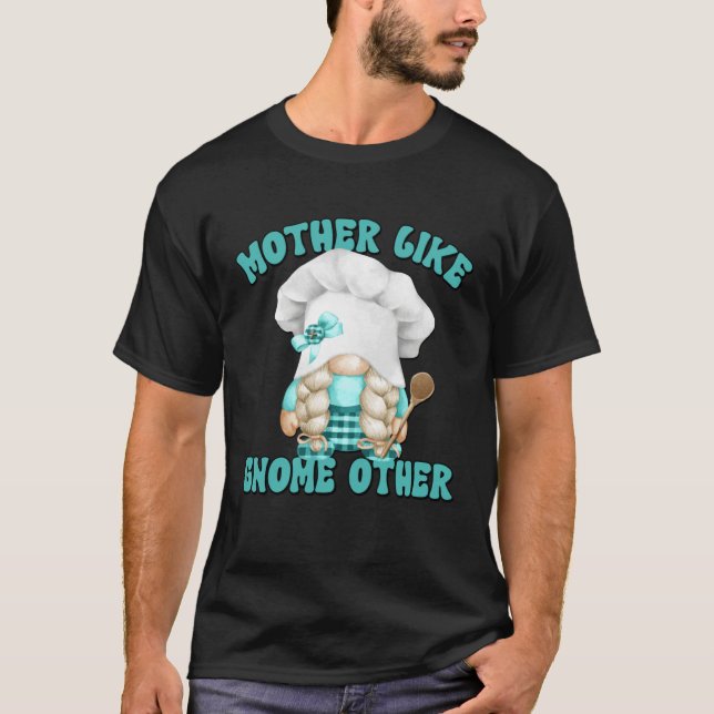 Cooking Grandma Graphic For Women Cute Chef Gnome  T-Shirt (Front)