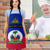 Cooking Haitian & Haiti Flag Chefs kitchen