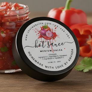 Cooking Homemade hot sauce label