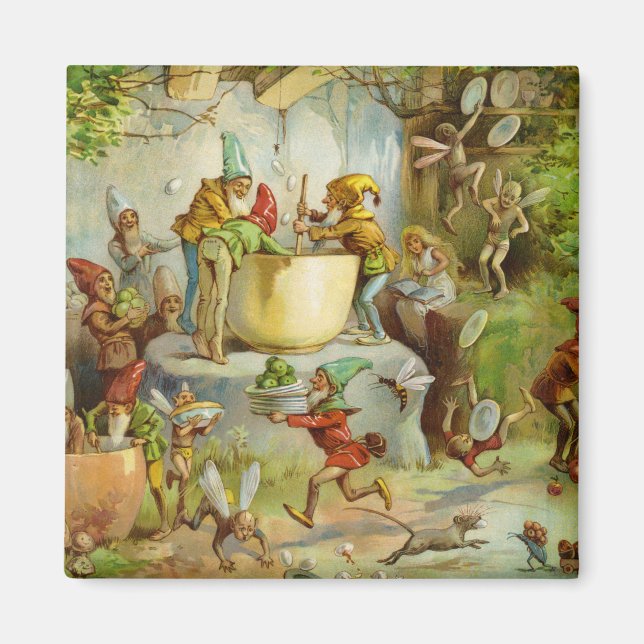 Cooking In The Gnome Kitchen Magnet (Front)