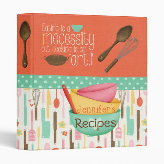 Cooking Is An Art Recipe Binder