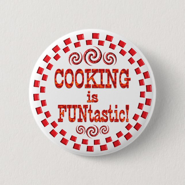 Cooking is FUNtastic Button (Front)