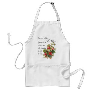 "Cooking is like love...." apron