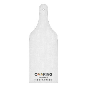 Cooking Is My Kind of Meditation – Funny Kitchen Cutting Board