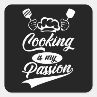Cooking is my Passion Square Sticker