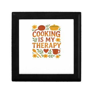 Cooking is my therapy Oversized T-Shirt Gift Box