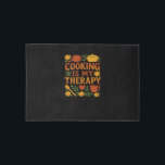 Cooking is my therapy Oversized T-Shirt Rug<br><div class="desc">Cooking is my therapy Oversized T-Shirt</div>