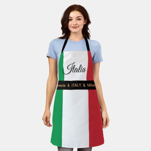 Cooking Italy  Italian Flag Italia Chefs kitchen Apron