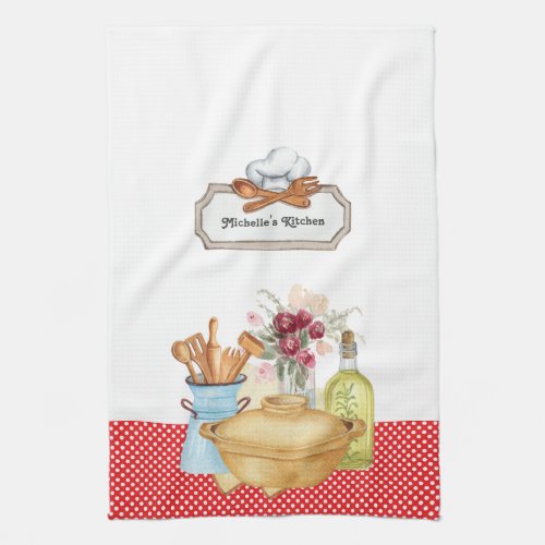Cooking Kitchen Personalize Rustic  Kitchen Towel