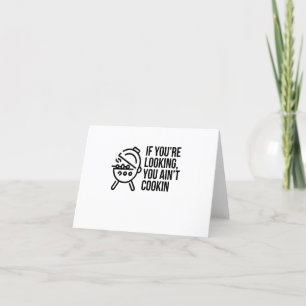 COOKING LETTERPRESS THANK YOU CARD