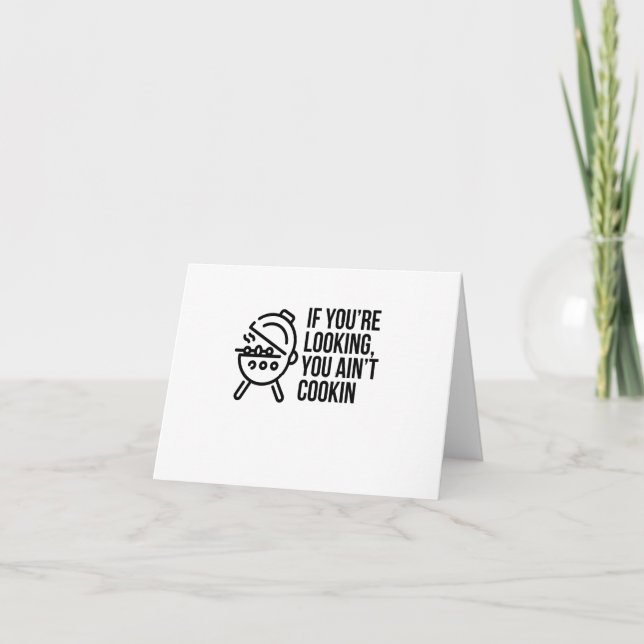 COOKING LETTERPRESS THANK YOU CARD (Front)