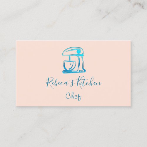Cooking Logo Robot Mixer Chef Sweets Bakery Busine Business Card