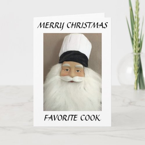 COOKINGLOVE TO YOU MY FAV COOK AT CHRISTMAS HOLIDAY CARD