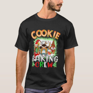 Cooking Lover Christmas Gnomes Cookie Baking Crew T-Shirt