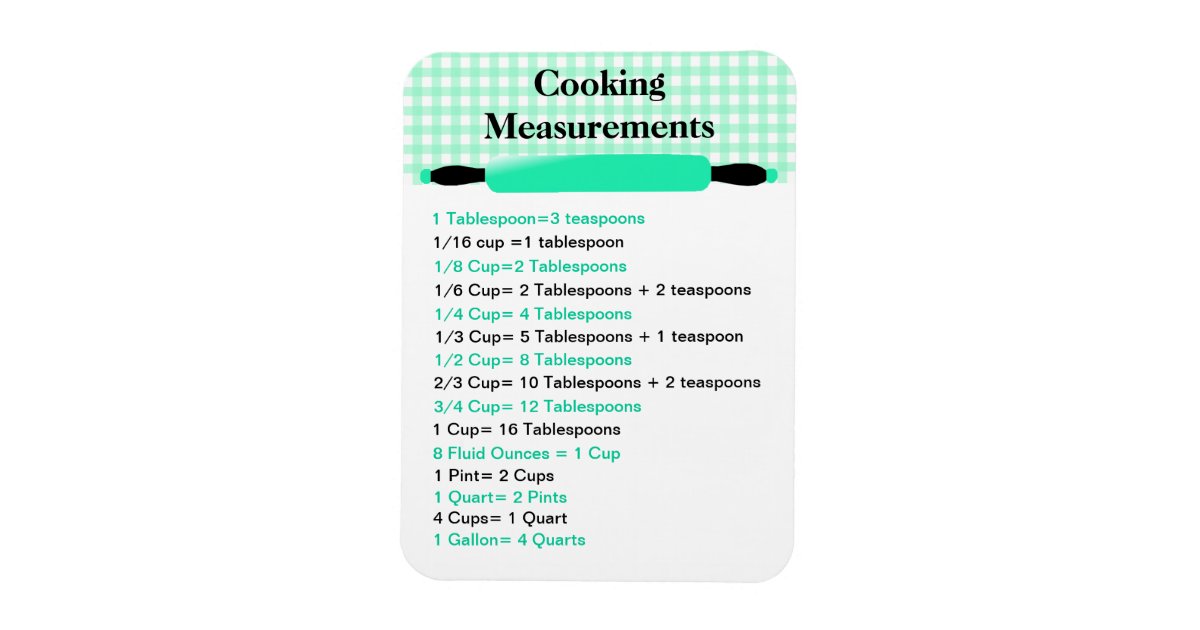 cooking-measurement-equivalents-chart-magnet-zazzle