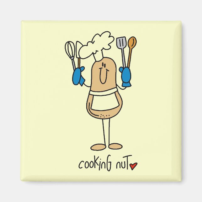 Cooking Nut Tshirts and Gifts Magnet (Front)