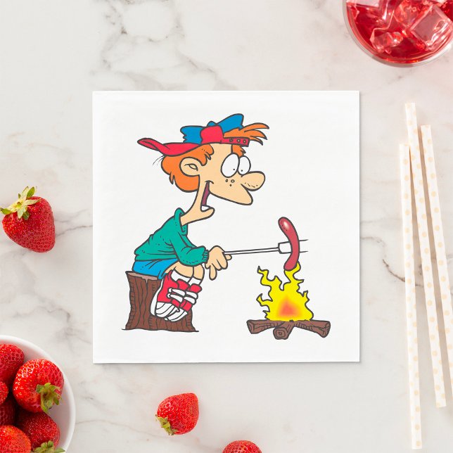 Cooking On A Campfire Napkins (Creator Uploaded)