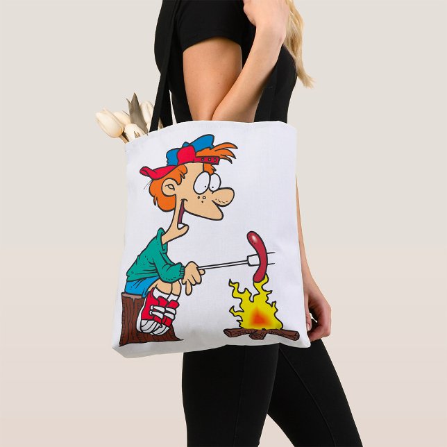 Cooking On A Campfire Tote Bag (Creator Uploaded)