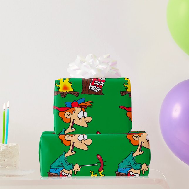 Cooking On A Campfire Wrapping Paper (Creator Uploaded)