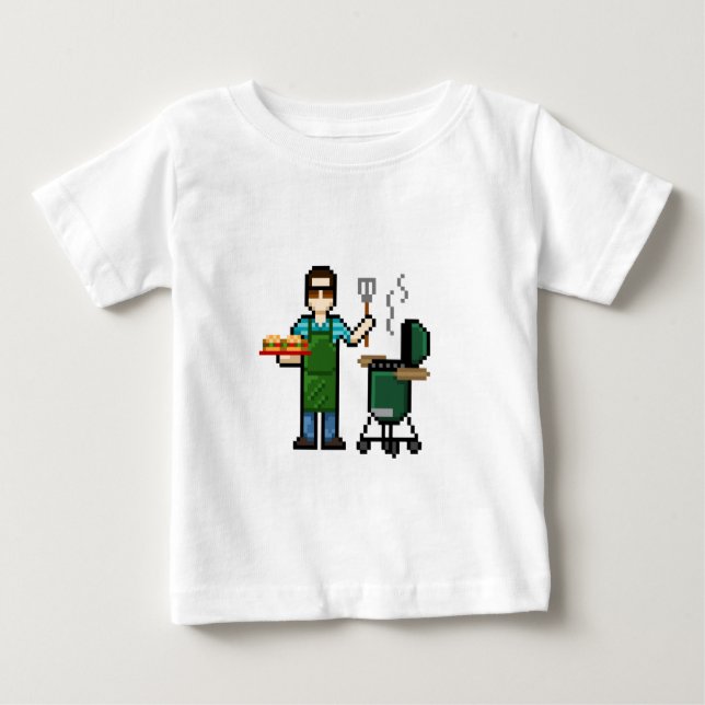 Cooking on the BGE grill Baby T-Shirt (Front)