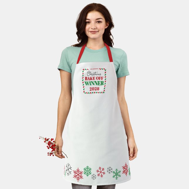 Cooking or Baking Holiday Contest Winner Prize Apron (Christmas Holiday Competition Prize Apron for the Winner. Great for Cookie & Sweater Contests!)