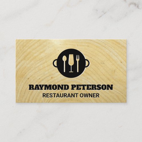 Cooking Pan and Utensils  Culinary Business Card