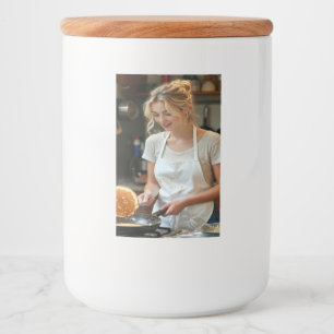 Cooking Pancakes Photo Customize Food Label