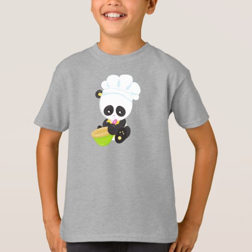 Cooking Panda Baking Panda Cute Panda Bowl T_Shirt