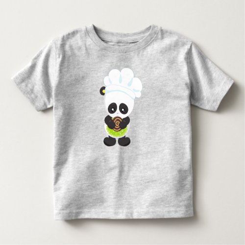 Cooking Panda Baking Panda Panda With Cookie Toddler T_shirt