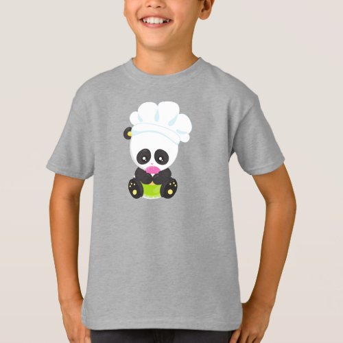 Cooking Panda Baking Panda Panda With Donut T_Shirt