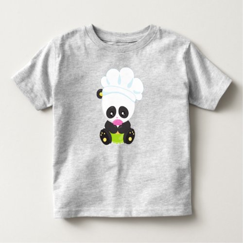 Cooking Panda Baking Panda Panda With Donut Toddler T_shirt