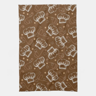 Cooking pattern with chef hat towel