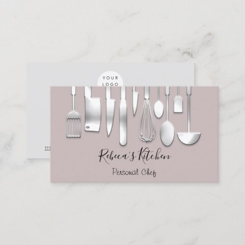 Cooking Personal Chef Restaurant Catering Ivory Business Card